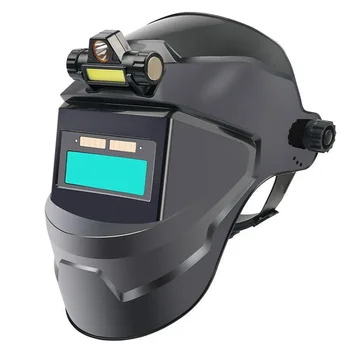Сварочные маски для ПК С автоматической регулировкой освещенности, широкий обзор, Автоматическая затемняющая маска для лица для дуговой сварки, шлифовки, резки, защита